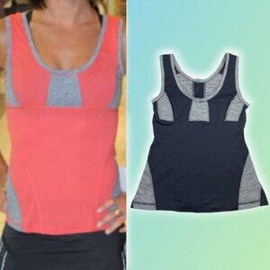 LULULEMON Run: Recharge Tank Sz 4 Black Gray